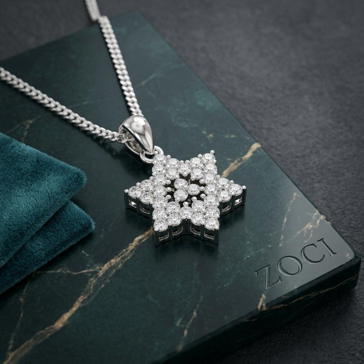 Star of David Pavé Pendant